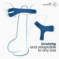 INTOYOU APP SERIES Rank Anillo Pene Vibrador todos tamaños con App Color Azul Juguetes sexuales - details 1