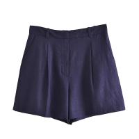 Traza Ropa Casual Mujer Conjunto De Verano Vintage 2 Piezas Chaleco Con Botones Y Shorts De Cintura Alta Pierna Larga Sin Mangas V-Neck - details 14
