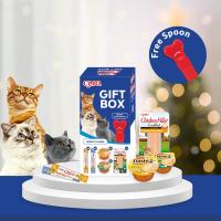 Ciao Churu Caja Regalo para Gatos – Caja multiproducto con 13 snacks cremosos Best Sellers de Inaba Churu Ciao y cuchara especial para administrar Churu, ideal para regalar o descubrir nuevos sabores. Gift Box. Incluye una cuchara especial para dar Churu - details 1