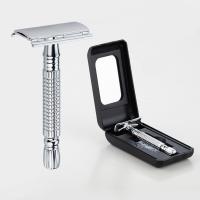Afeitadora Manual Clásica De Seguridad Doble Hoja Para Hombres Y Mujeres Herramienta De Peluquería Con Hojas De Afeitar Y Estuche - details 0