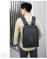 Mochila Impermeable Para Hombres Ultra Ligera Estilo Clásico Con Capa De Computadora De 15.6' Mochila De Hombro Suave Material Nylon Con Costuras Embossing - details 15