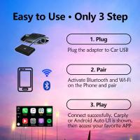 Nueva Mini Caja Inalámbrica 2en1 CarPlay Android Auto Adaptador Inteligente Con Conexión Bluetooth WiFi Rápida Plug And Play Dongle - details 3