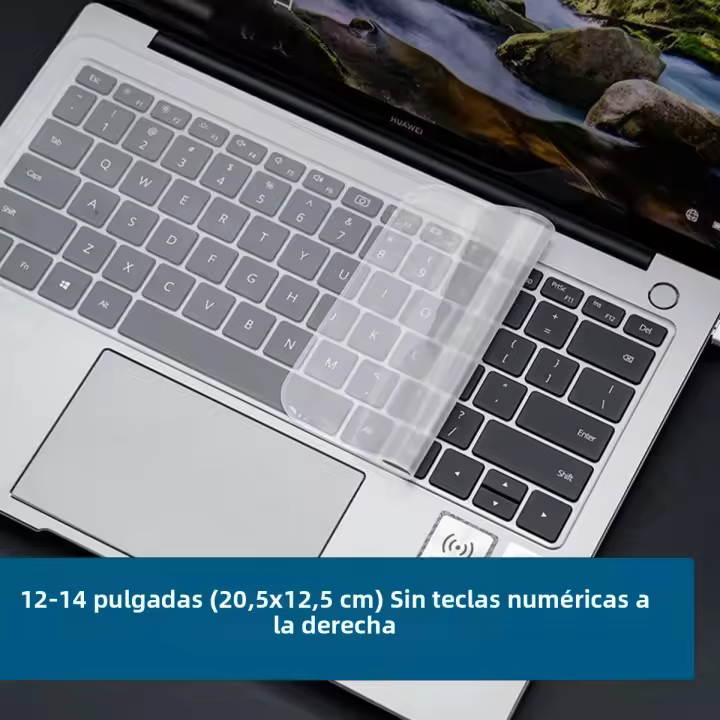 Cubierta De Teclado Transparente Universal 2pcs Para Portátiles De 12-17 Pulgadas Ultrafina Silicona Impermeable Y Resistente Al Polvo Para Computadoras Y Notebooks - 1