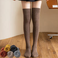 Medias Largas De Invierno Para Mujer Calientes Y Gruesas Medias Altas Terciadas Moda JK Lolita Colores Sólidos Talla Única - details 26