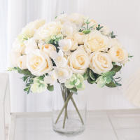 Bouquet De Flores Artificiales Rosa Silken Peonía Hydrangea Decoración Para Hogar Y Fiestas Decoración De Boda Para Novia Plantas Falsas Para Navidad - details 6