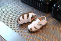 Sandalias De Cuero Para Niños Y Niñas 100% Suave Para Verano Zapatos De Playa Deportivas Princesa Con Cordones Y Cierre De Correa - details 10