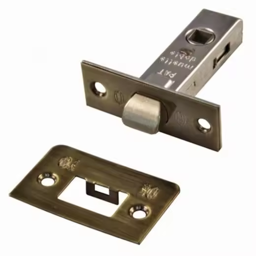 Amig Picaporte Tubu C/Rec Nº12/45mm Cuero Cuadradillo 8mm Frente 67x26mm - 1