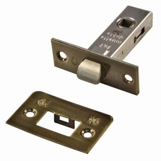Amig Picaporte Tubu C/Rec Nº12/45mm Cuero Cuadradillo 8mm Frente 67x26mm - 1