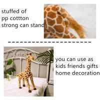 Juguete De Peluche Giraffa Simulación De 40CM Para Niños Y Bebés Decoración De Habitación De Niños Regalo De Cumpleaños Animal Realista De Tamaño Grande - details 2