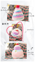 Regalo de Navidad creativo, pastel de cumpleaños, sombrero de cumpleaños, juguete de peluche, lindo regalo de cumpleaños - details 2