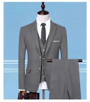 Traje De Novio 2025 Para Hombre Con Chaleco Y Pantalones Talla Regular Estilo Casual Formal Cuadros Moda Negocios Vestimenta Para Bodas Y Trabajo - details 13