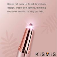 KISMIS Kit De Epilador Eléctrico Recargable USB Mini Para Mujeres Eliminación De Vello Facial Pincel De Cejas Sin Dolor - details 7