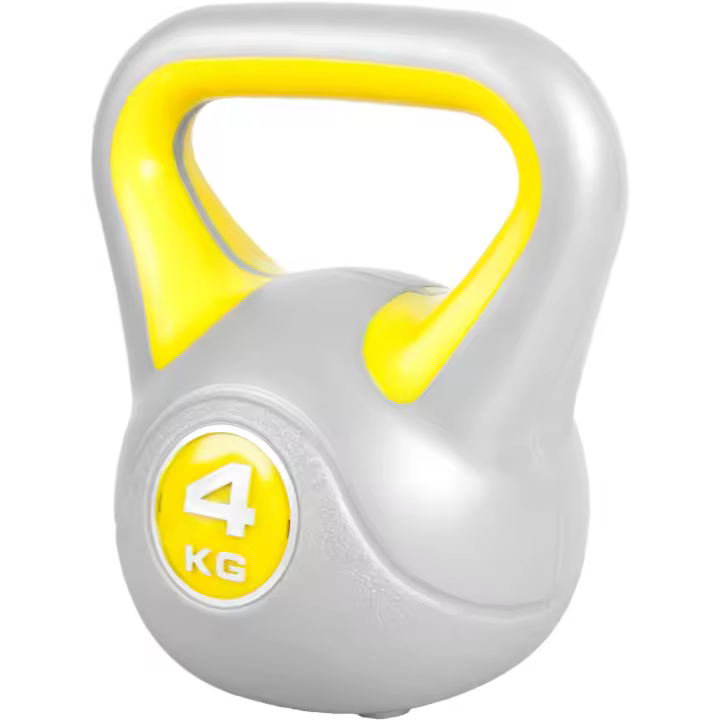 Gorilla Sports Pesa Rusa Kettlebell en contraste con recubrimiento de vinilo - 1