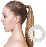 10/20/30Pcs Elásticos De Cabello En Espiral Grande 30mm Bobinas De Cabello Fuerte Sujeción Sin Rastro Resistente Al Agua Para Niñas Accesorio De Moda Para Todas Las Estaciones - details 2