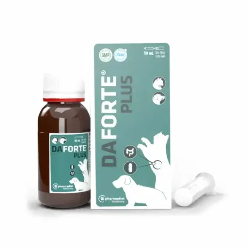 Farmadiet  Daforte Plus Suplemento para Ayudar al Sistema Intestinal en Perros y Gatos - 50 ml - 1