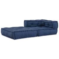 Pouffe Modular vidaXL Índigo 70x70x54 Tela - details 0