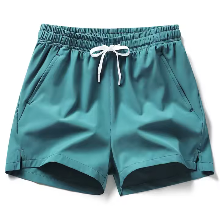 Shorts De Verano Para Hombre Deporte Casual Con Bolsillos Color Sólido Ligero Pantalones De Ruta Playa Shorts De Playa Para Hombre - 1