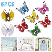 Nuevos 6Pcs Decoración De Pared En Forma De Mariposa De Metal Arte De Pared Para Jardín Escultura De Mariposa Colgantes Obras De Arte Metálicas - details 0