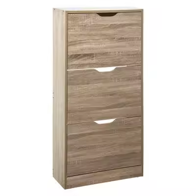 Factory Cuadros Zapatero Ottawa Madera 3 Cajones 115x60x24 Cm - Práctico y Cómodo - 1