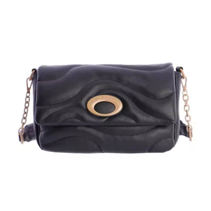 DON ALGODON BOLSO BANDOLERA Y DE HOMBRO DE MUJER PESARO EN NEGRO - 1