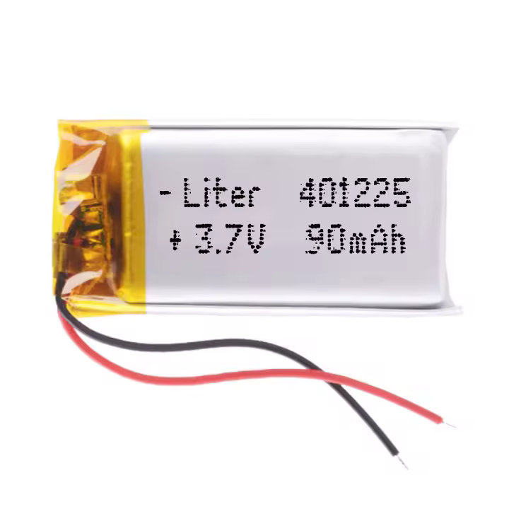 Batería 401225 LiPo 3.7V 90mAh 0.333Wh 1S 5C Liter Energy Battery para Electrónica Recargable teléfono portátil vídeo smartwatch reloj GPS - No apta para Radio Control 27x12x4mm (90mAh|401225) - 1