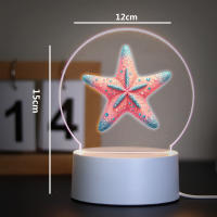 Lámpara Nocturna 3D Mermaid Para Decoración De Habitación Infantil Luz LED De Ambiente Con Iluminación Suave Para Dormitorio - details 9