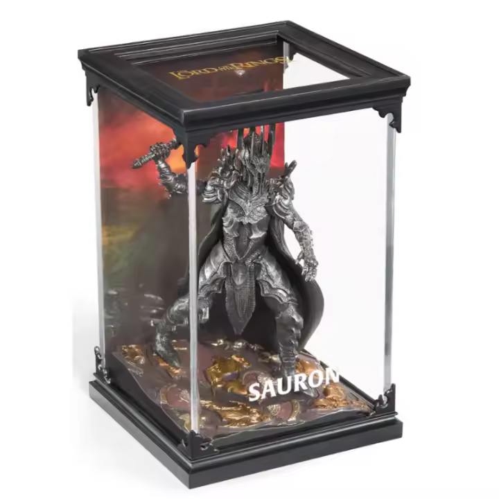 EL SEÑOR DE LOS ANILLOS DIORAMA CON VITRINA SAURON THE NOBLE COLLECTION - 1