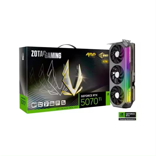 TARJETA GRÁFICA ZOTAC RTX 5070TI AMP EXT INFINITY ULTRA 16 - 1