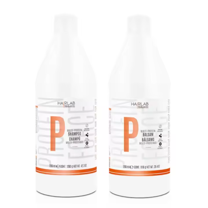 Bellas Extensiones-  PACK PROMOCIONAL SALERM COSMETICS.  Salerm HAIR LAB  Champú Multi Proteínas1200ml.+ Balsamo multi protein 1200ml.  Sin parabenos. TOP VENTAS - 1