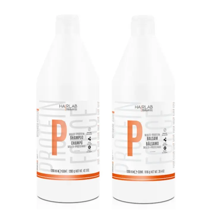 Bellas Extensiones-  PACK PROMOCIONAL SALERM COSMETICS.  Salerm HAIR LAB  Champú Multi Proteínas1200ml.+ Balsamo multi protein 1200ml.  Sin parabenos. TOP VENTAS - 1