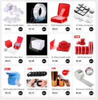 10PCS Cintas Adhesivas Doble Cara Transparentes Para Manualidades Y Uso Doméstico Pegatinas Fijación Fuerte Cuadradas De 6x6cm - details 0