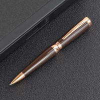 Bolígrafo De Punto De 0.5mm De Lujos En Color Café Con Cuerpo De Bajo Perfil 1 Pieza Tinta Negra Para Oficina Y Regalos - details 4