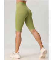 Shorts De Yoga High Waisted Butt Lifting Leggings De Color Puro Para Mujer Pantalones De Ciclismo Para Gimnasio Y Pilates Entrenamiento Cinco Pantalones - details 6