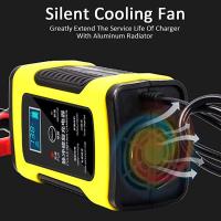 Cargador De Batería Automático 12V 6A Con Pantalla LCD Para Coches Camiones Y Motocicletas Adaptador 110V 220V a 12V - details 4