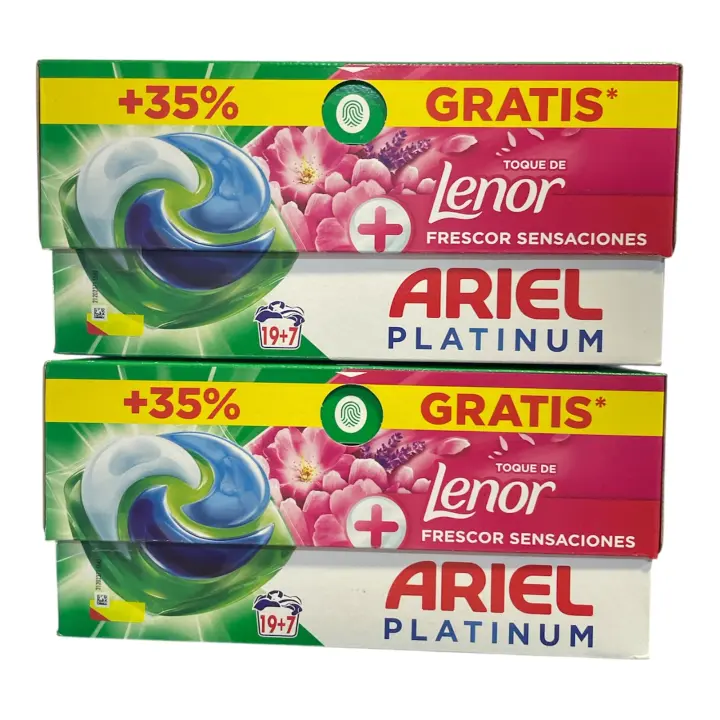 Detergente Platinum Lenor Frescor Sensaciones  52LAVADOS (2X26) - 1
