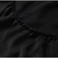 Vestido De Fiesta De Satén Para Mujer Elegante Sin Mangas De Cintura Alta Vestido Largo De Noche Casual A-line Halter Sin Costumbre De Alta Calle - details 2