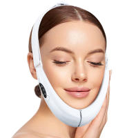 Cinturón Levantador De V Forma Para Rostro Con Masajeador Levantador De Piel Vibration 5 Modos Control Remoto Dispositivo De Cuidado De Piel - details 18