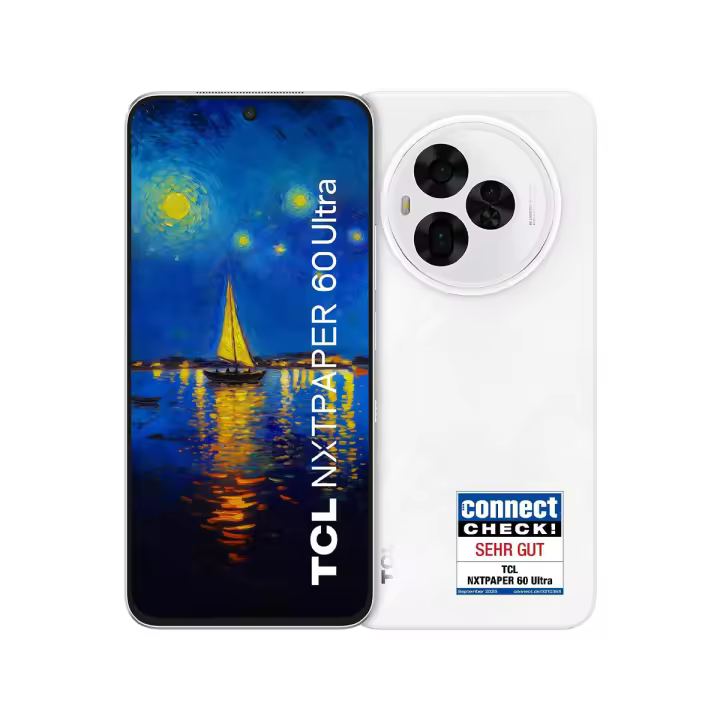 TCL NXTPAPER 60 Ultra - 12GB RAM + 512GB ROM, Pantalla FHD+ 7.2", Cámara trasera 50+50+8 MP, Cámara frontal 32 MP, Batería 5200 mAh, Blanco - 1