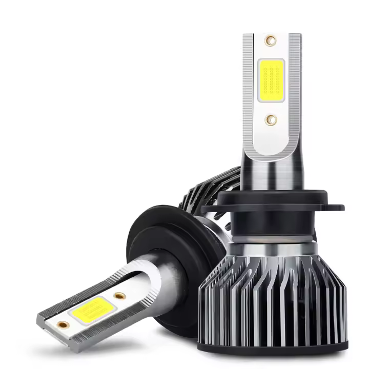Bombillas De Faros De Coche LED H4 H7 H11 H3 HB3 HB4 HIR2 9005 9006 9012 Con Ventilador Turbo Luz Antiniebla COB Chip Luz De Andar 6000K - 1