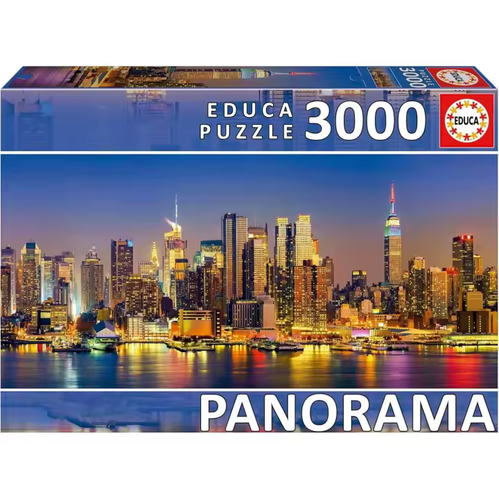 Educa Puzzle 3000 piezas  Skyline New York Panorámico Medidas: 144 x 68 cm Educa 19948 - 1