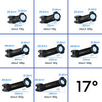 UNO Tímulo De Bicicleta Ultraligero 7/17 Grados Montaña Carretera Potencia 28.6mm*31.8mm Longitud 60/70/80/90/100/110/120/130mm - details 1