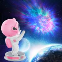 Proyector De Noche Estelar Con Timer Y Control Remoto Astronauta Galaxia Nebulosa Rosa 360° Ajustable Decoración Para Habitación De Niños - details 7