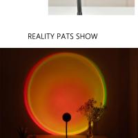 Lámpara De USB Proyector De Atardecer Luz De Ambiente Para Sala De Estar Y Dormitorio Decoración De Pared Luz Nocturna Para Fotografía - details 5