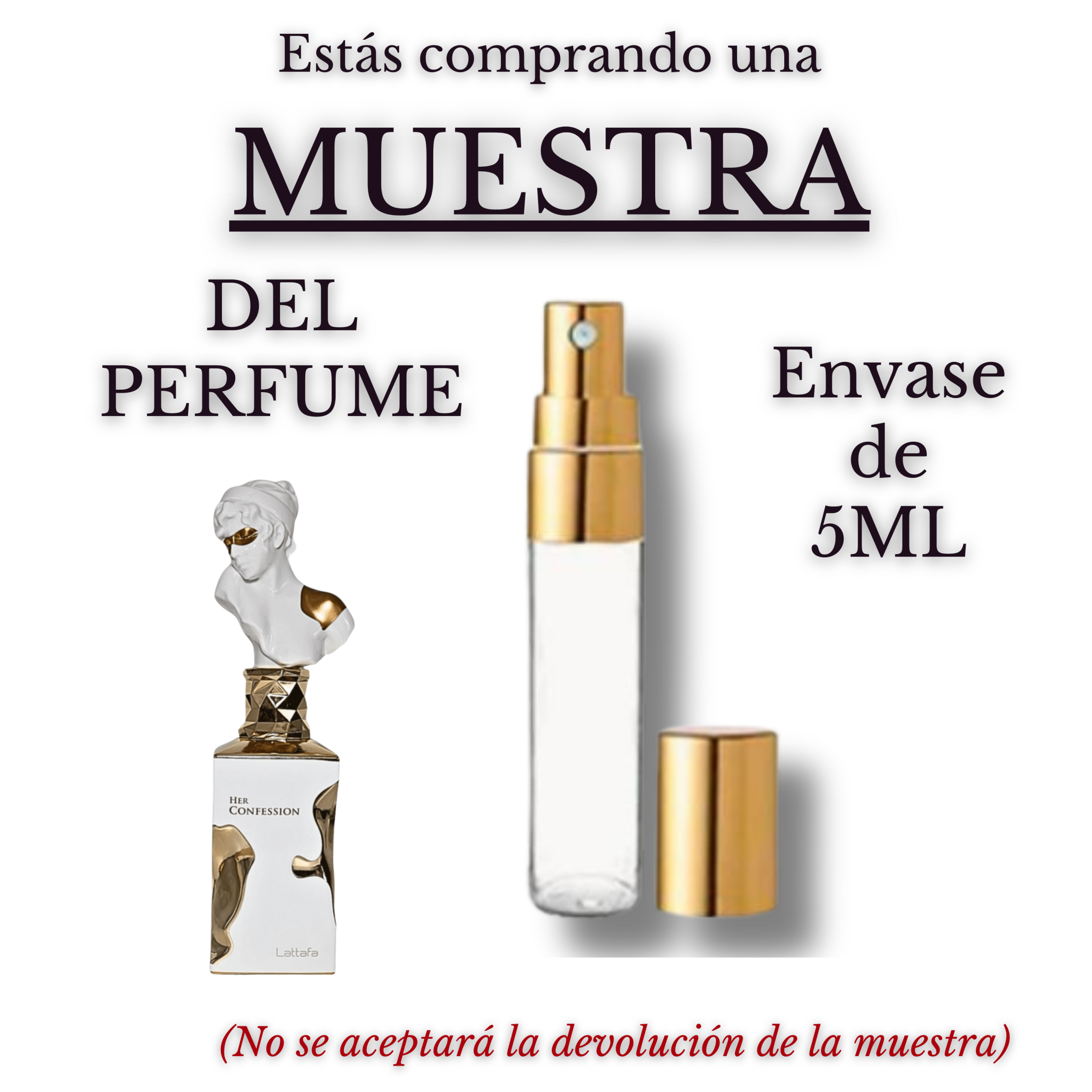 Her Confession Eau de Parfum para Mujer - Lattafa femenina y elegante que combina la dulzura de las frutas con un corazón floral delicado y un fondo cálido y amaderado