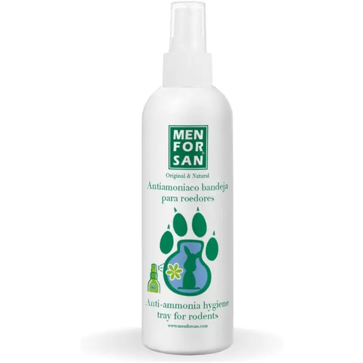 Menforsan Antiamoniaco Desodorizador para Bandejas de Gatos y Roedores - 125 ml - 1