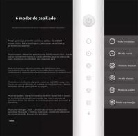 Cepillo De Dientes Eléctrico Sonic Para Adultos IPX7 Impermeable Cabeza De Cepillo DuPont Recargable Por USB Limpieza De Alta Frecuencia 6 Modos De Limpieza - details 9