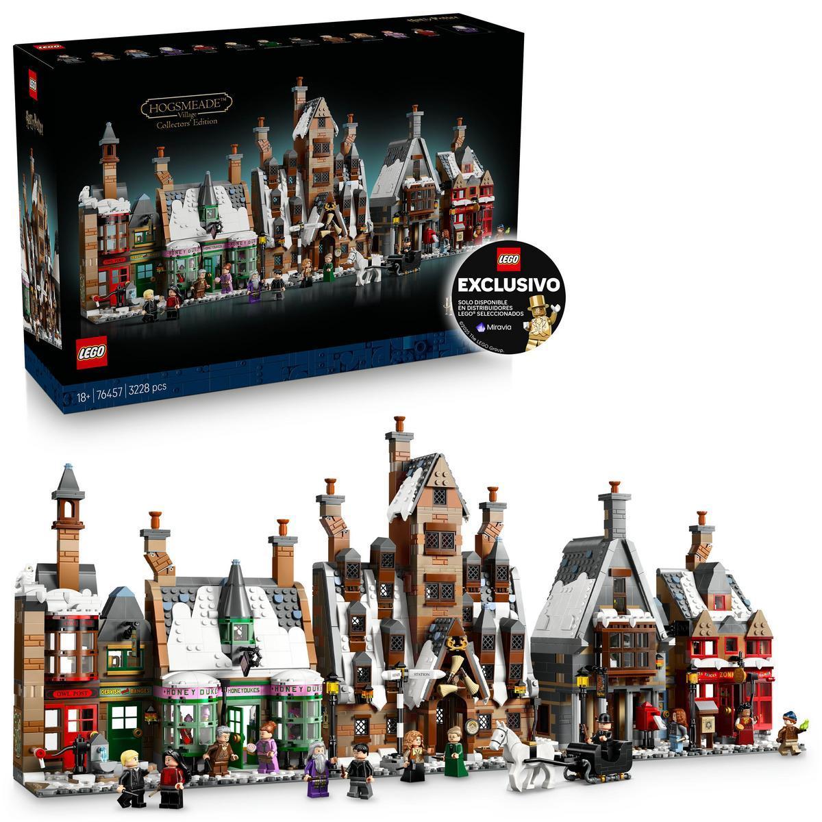 [PREVENTA] [EXCLUSIVO MIRAVIA] LEGO® 76457 Harry Potter™ Aldea de Hogsmeade™: Edición para Coleccionistas Kit de Maquetas, Set y Regalo Para Fans Adultos, 7 Edificios, Entre Ellos la Taberna Cabeza de Puerco