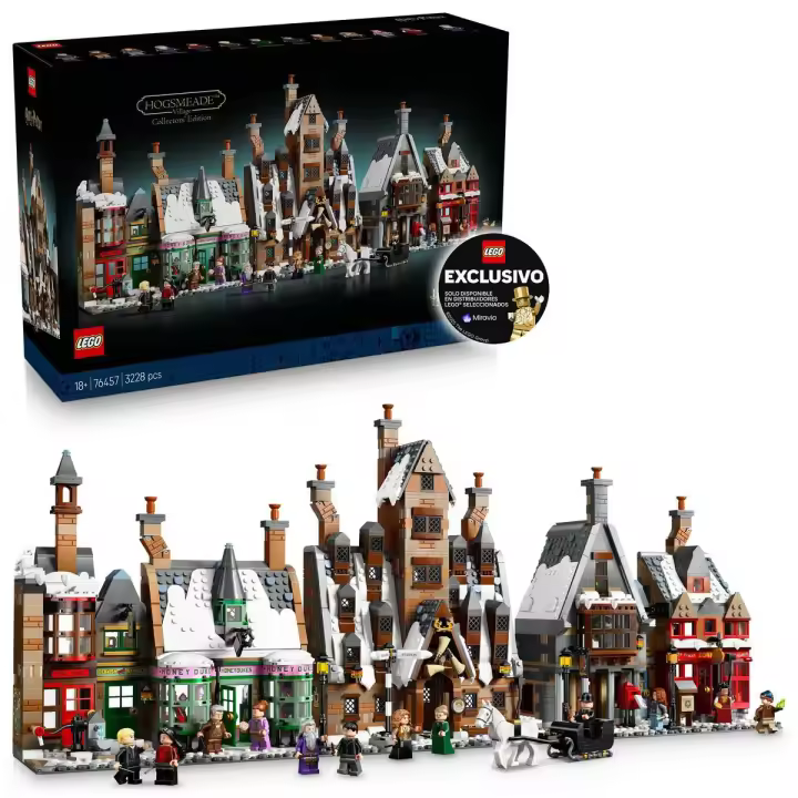 [EXCLUSIVO MIRAVIA] LEGO® 76457 Harry Potter™ Aldea de Hogsmeade™: Edición para Coleccionistas Kit de Maquetas, Set y Regalo Para Fans Adultos, 7 Edificios, Entre Ellos la Taberna Cabeza de Puerco, Envíos a partir del 29 de diciembre - 1