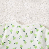 Vestido De Verano Para Bebé Niña Con Pétalos De Algodón Corto Con Mangas Y Tirantes Doble Capa Estilo Cute Para Niñas De 0 a 3 Años - details 9