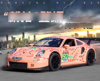 Modelo De Coche De Aleación Porscha RSR 1:32 Con Sonido Y Luz Vehículo De Retroceso Juguete De Decoración Para Niños Simulación Alta - details 0